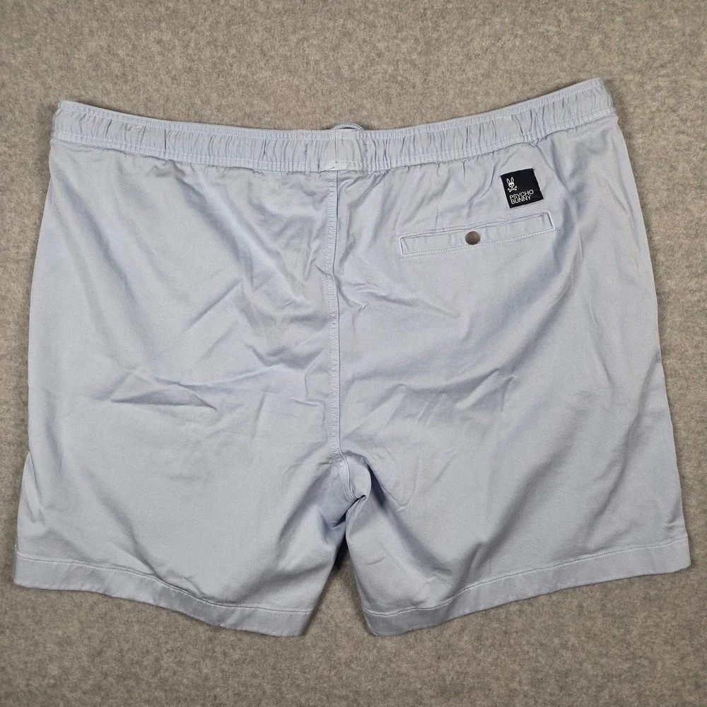 Psycho Bunny NEW Mens XXL Willis Stretch Tencel Shorts Windsurfer Blue Preppy